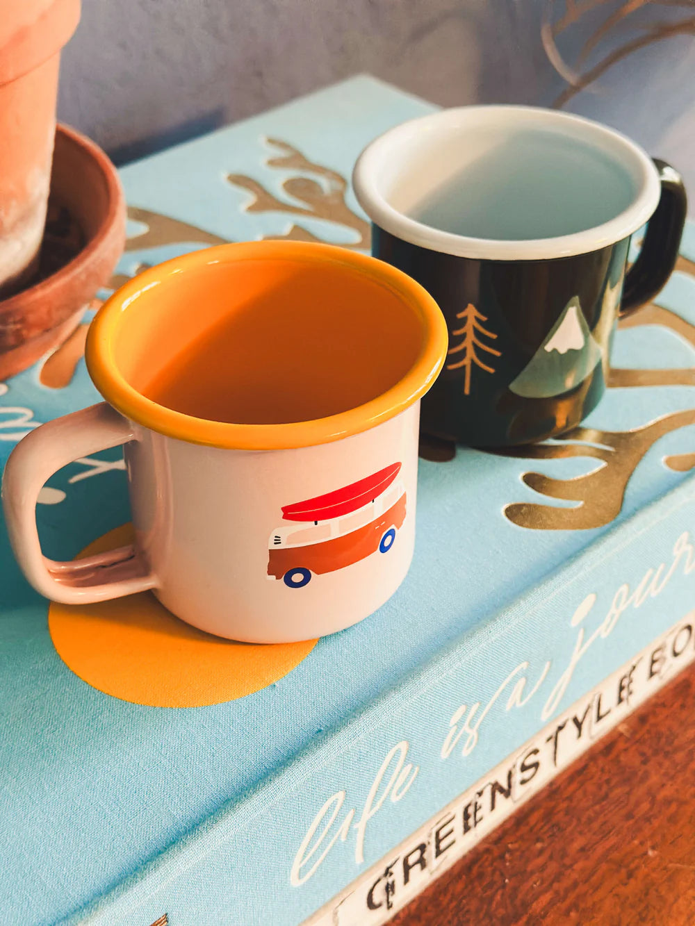 kleine Emaille Tasse