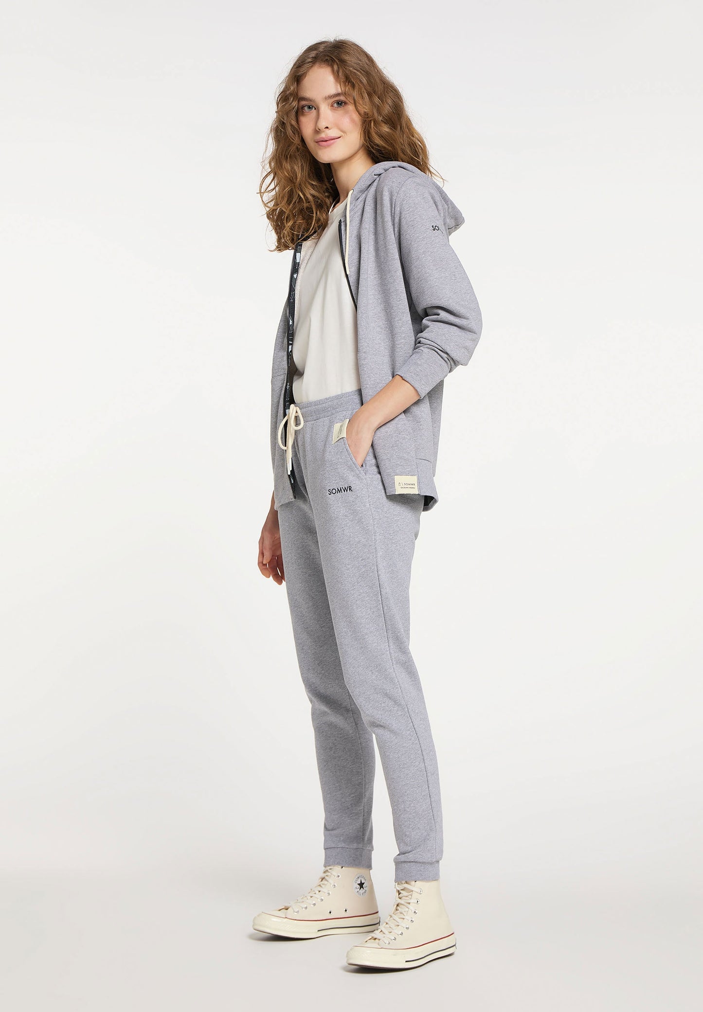 SOMWR ZIP IN Zip-Hoodie GRY002